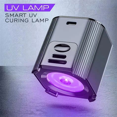 Mini L Mpara Curado Led Uv Luces Curado Gel Secador Pegamento Uv Luz