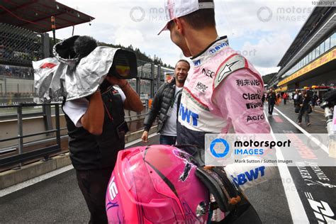 Esteban Ocon Racing Point Force India F Team Celebrates In Parc Ferme