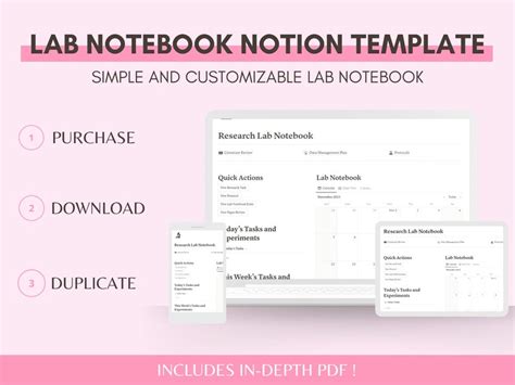 Research Lab Notebook Notion Template For Phd Students Researchers