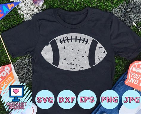 Football Svg, Football Clipart, Football Shirt, Football Decal, Cricut, Silhouette, Grunge ...