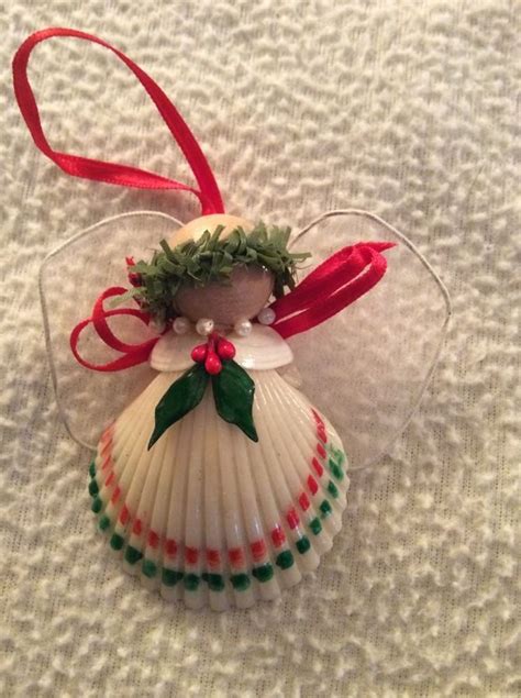 Shell Handmade Angel Christmas Ornament Handmade Angels Christmas