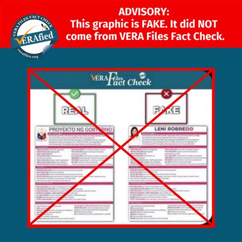 Impostor Vera Files Fact Check Graphic Circulates Online Vera Files