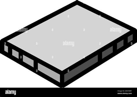 Concrete Slab Civil Engineer Color Icon Vector Illustration Stock