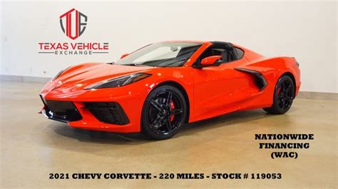 2021 Chevrolet Corvette Stingray1lt Coupe Only 220 Miles Like Brand