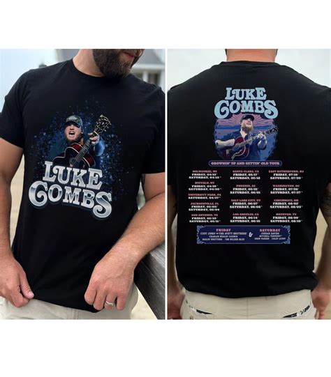 Luke Combs 2024 Tour Growing Up And Getting Old Shirt Luke Combs Merch