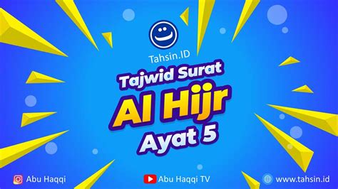 Tajwid Surat Al Hijr Ayat Tahsin