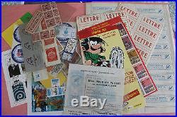 TRES GROS LOT DE TIMBRES FRANCE ALBUM COLLECTION VRAC LETTRE