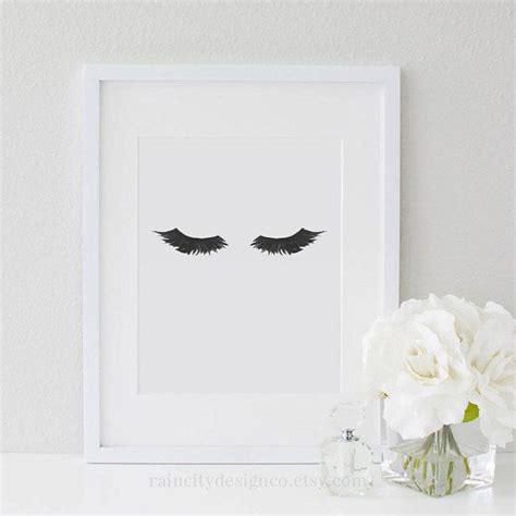 Eyelash Print Lashes Print Mascara Art Mascara Print Eyelashes Print Makeup Art Makeup