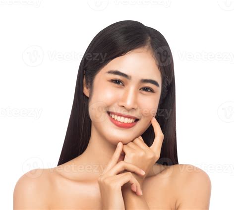 Beautiful Young Asian Woman With Clean Fresh Skin Beauty Concept Png