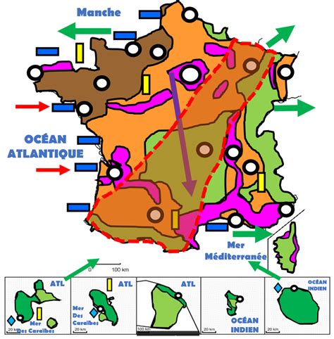 Mes G O Les Espaces Productifs Agricoles Francais Diagram Quizlet