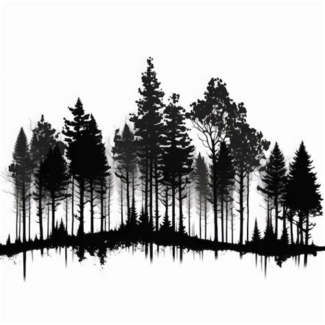 Forest Tree Silhouette Vector Art Png Images Free Download 43 Off