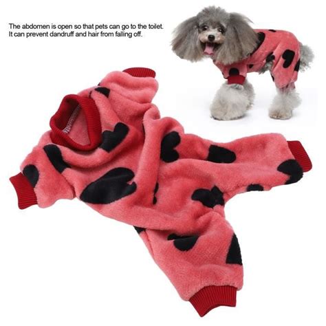 Vvikizy Manteau En Peluche Pour Chien Vvikizy Combinaison Pour Chien