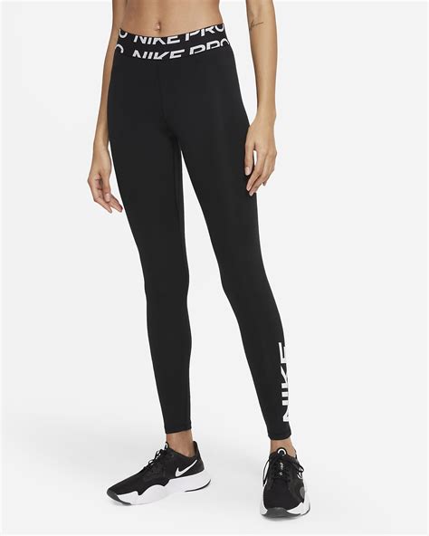 Nike Pro Dri Fit Womens Mid Rise Graphic Leggings Nike Ie