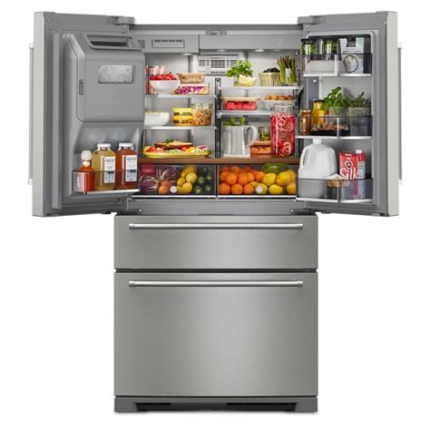 Buy KitchenAid 26 2 Cu Ft Multi Door French Door Refrigerator With