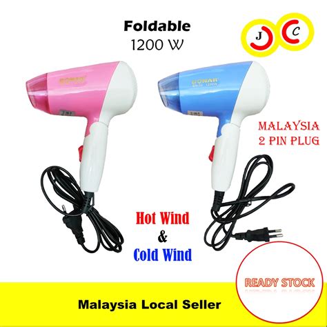 Mini Hair Dryer 1200w Foldable Travel Portable Hair Dryer Pengering Rambut Kecil Shopee Malaysia