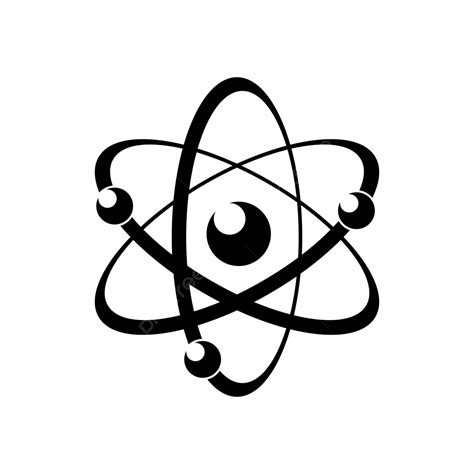 atom symbol clipart hd png atomic energy symbol black vector icon