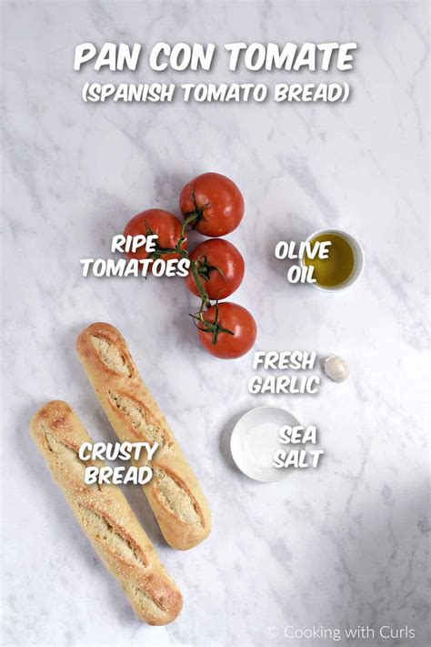 Pan Con Tomate Spanish Tomato Bread Recipe Cooking With Curls