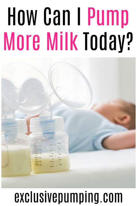 How To Increase Breast Milk Production Fast Exclusive Pumping