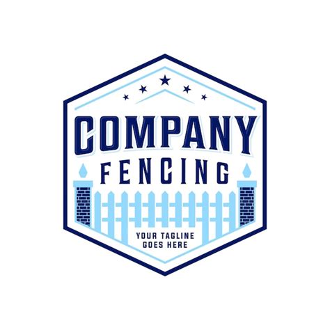 Premium Vector Professional Fence Company Logo Vintage Isolated