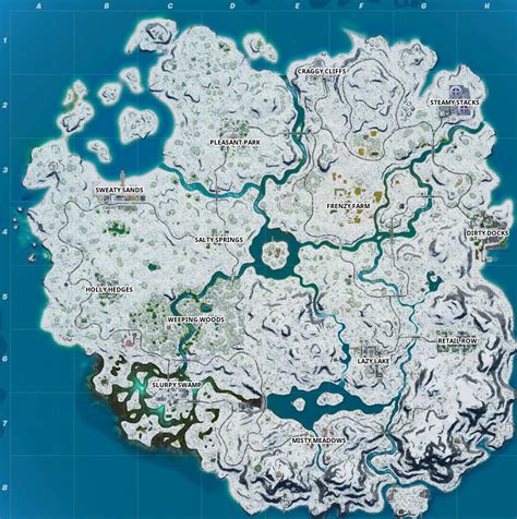 Fortnite Map Neige Pour No L La Nouvelle Carte Breakflip