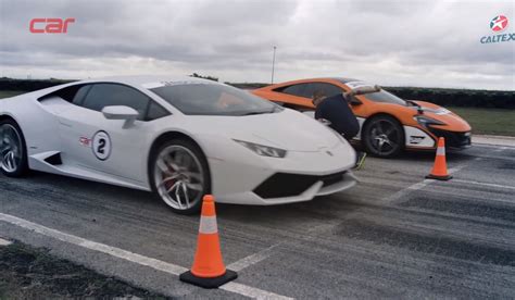 Lamborghini Huracan Vs McLaren 650S In Drag Race Video PerformanceDrive