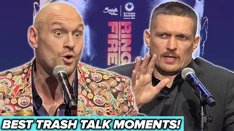 The BEST TRASH TALK From The Tyson Fury Vs Oleksandr Usyk Press