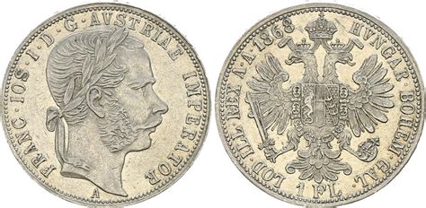 Österreich Ungarn 1 Florin 1 Gulden Österreich Ungarn 1 Florin 1868