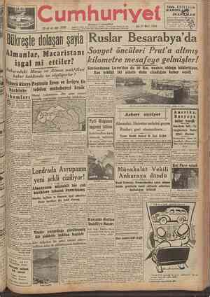 Cumhuriyet 21 Mart 1944 Gaste Arşivi