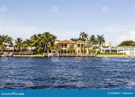 Luxurious Waterfront Home In Fort Lauderdale Editorial Photo Image Of