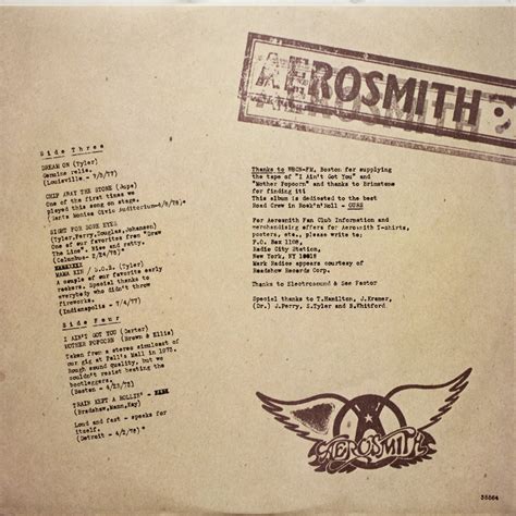 1978 Live Bootleg Aerosmith Rockronología