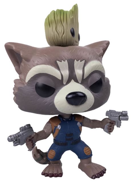 Funko Pop Marvel Guardians Of The Galaxy Vol 2 211 Rocket With Groot Collector Corps Exclusive