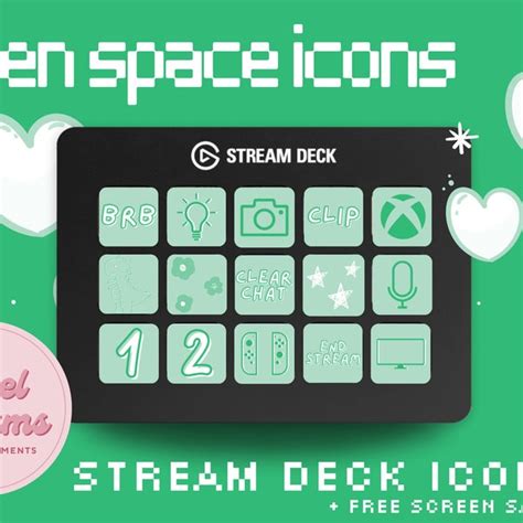 Stream Deck Pink Space Icons Etsy