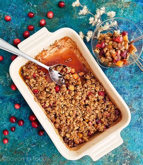 Wholesome Gluten Free Apple Cranberry Crisp Recipe