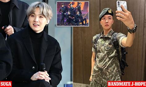 Suga From BTS Begins Mandatory Military Duty In South Daily Mail