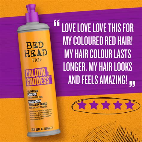 Buy Tigi Bed Head Colour Goddess Oil Infused Shampoo For Coloured Hair 600 Ml Online At Best