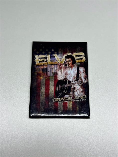 Ímã de Geladeira Elvis Presley Graceland Memphis Tennessee Usa Magnet