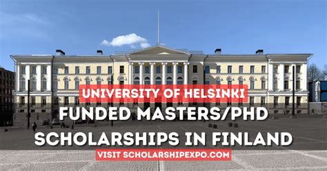 University Of Helsinki Scholarship 2025 In Finland Scholarship Expo
