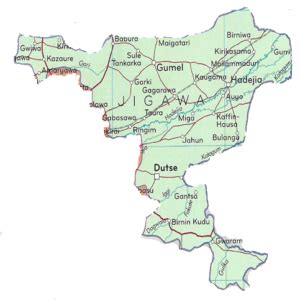 Jigawa State Map - Nigeria Zip Codes