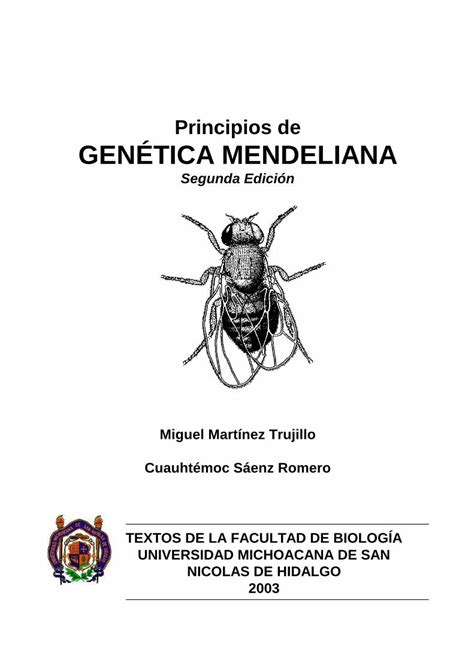 PDF Principios de GENÉTICA MENDELIANA PDF filePrincipios de