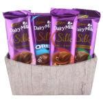 Buy Surpriseforu Attractive Multipurpose Basket With Dairy Milk Silk