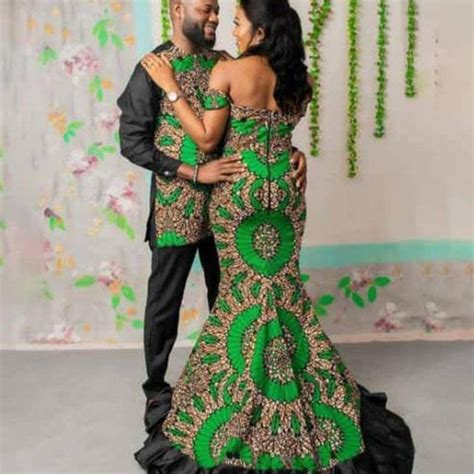 African Couple Matching Set Ankara Dress African Wedding Set Etsy