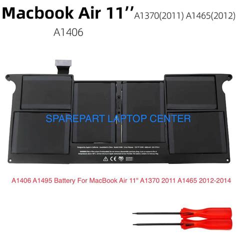 Jual Baterai MacBook Air 11 A1406 A1370 A1465 Mid 2011 Early 2015