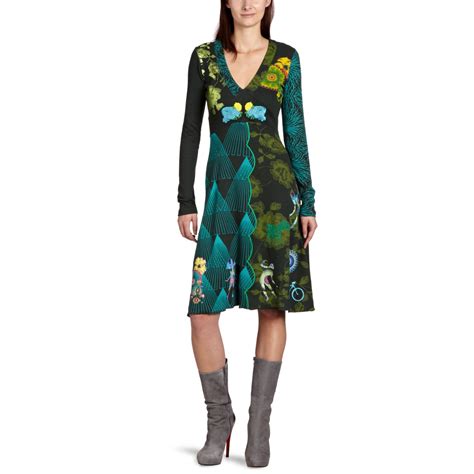 Bekleidung Desigual Damen Kleid Knielang V