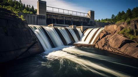 Una Presa Hidroel Ctrica Muestra El Sereno Poder Del Agua Como Fuente