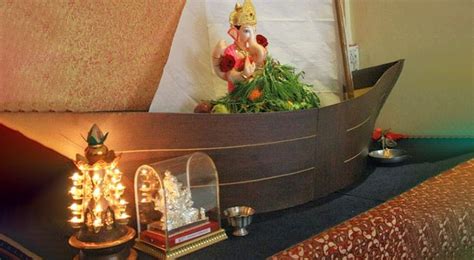 Ganpati Decoration Ideas For Home The Royale Ganpati Decoration Theme