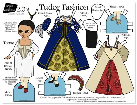 Tudor Clothing Paper Doll To Prnt • Paper Thin Personas