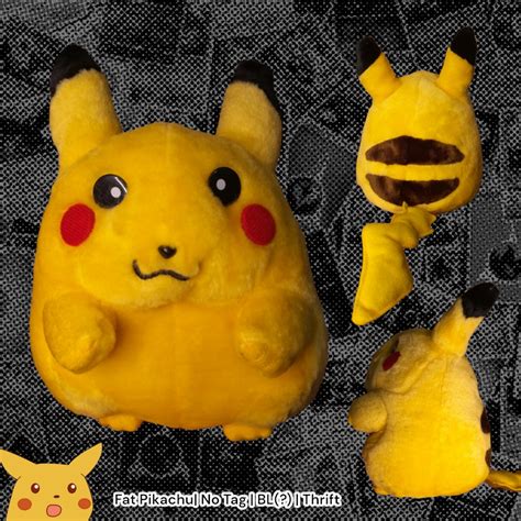 Fat Pikachu Stuffed Toy On Carousell