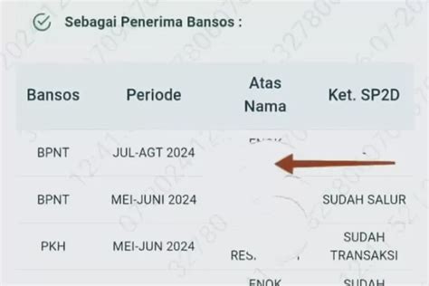 Selamat Status Bansos Pkh Dan Bpnt Juli Agustus Sudah Muncul Di Siks