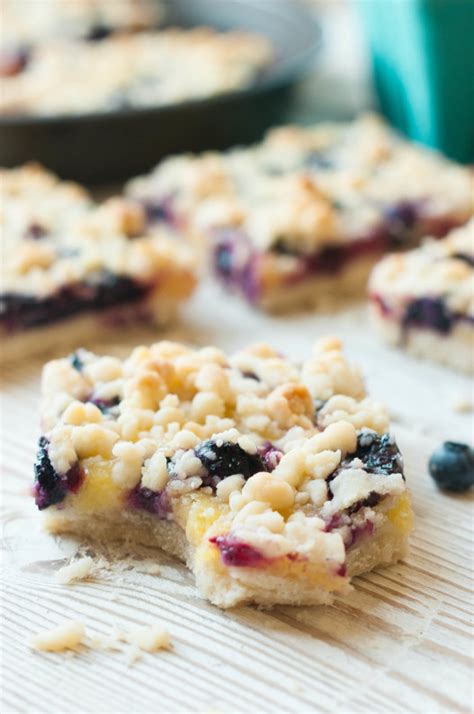 Blueberry Lemon Shortbread Crumble Bars The Kitchen McCabe