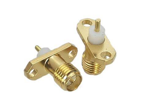 Conector De Rp Sma Rpsma Enchufe Hembra De Orificios Brida De